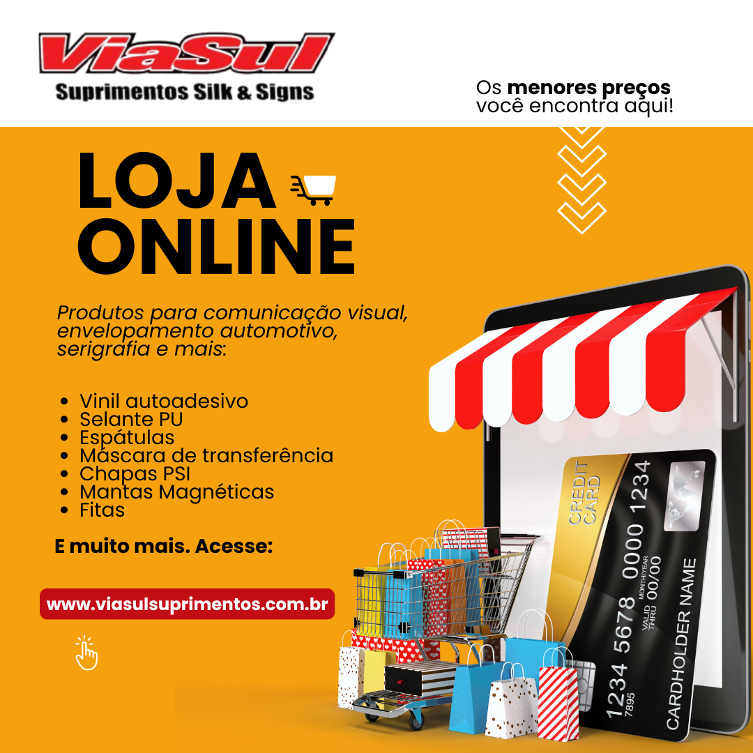 Via Sul - Loja online com produtos para comunicação visual e serigrafia